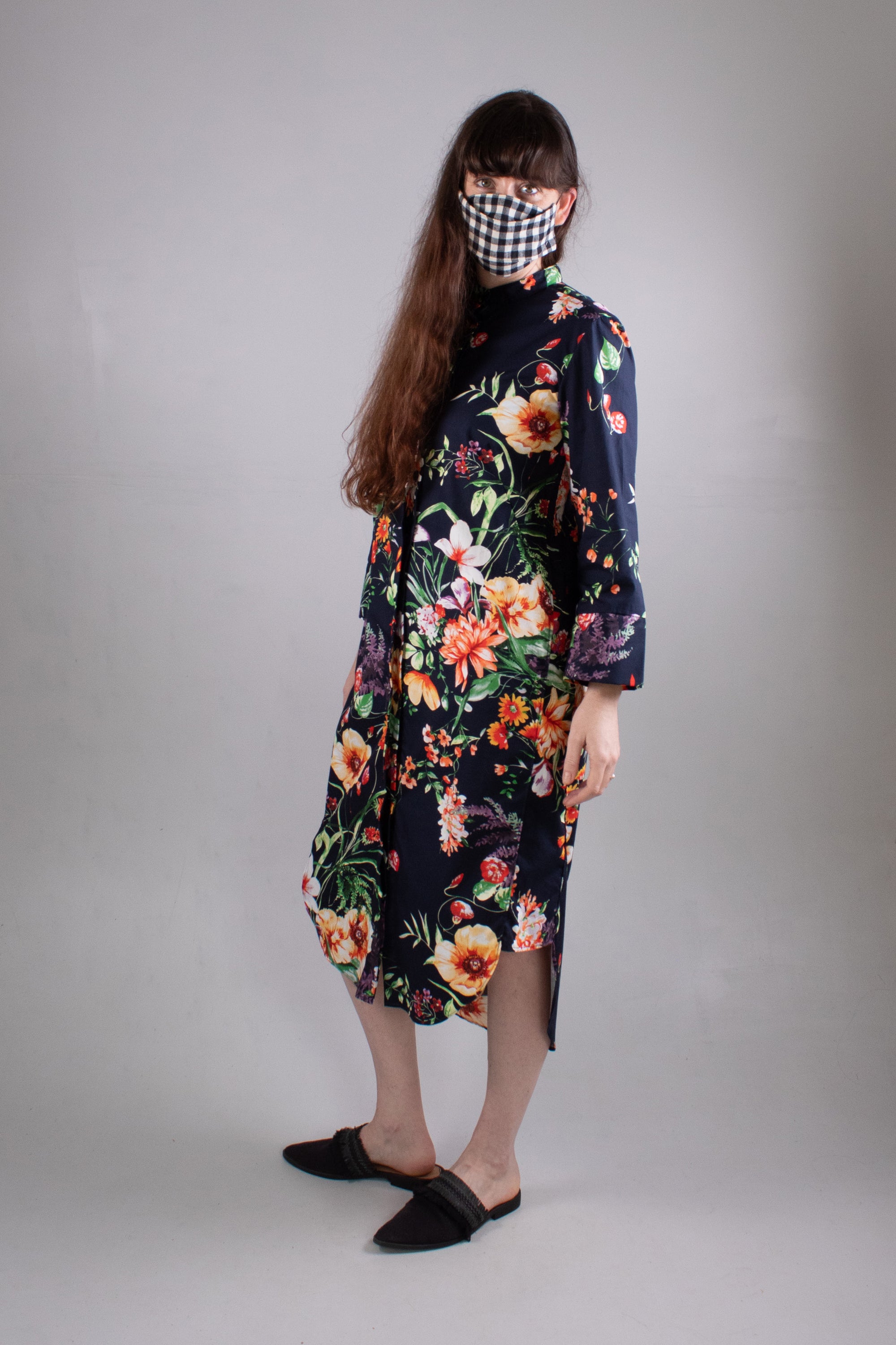 Floral print tunic dress, South Africa, Isabel de Villiers